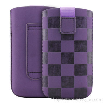 Mobile Phone Cases with Hook-and-loop Closure, Suitable for iPhone 4, Made of Velvet Material